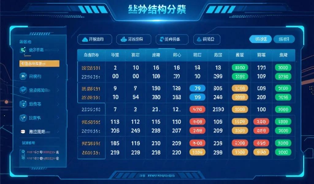 结构化开奖数据示意占位图